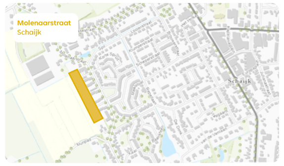 Woon- en opvanglocatie Molenaarstraat Schaijk
